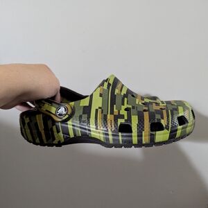 Green Croc Camouflage Slip-On